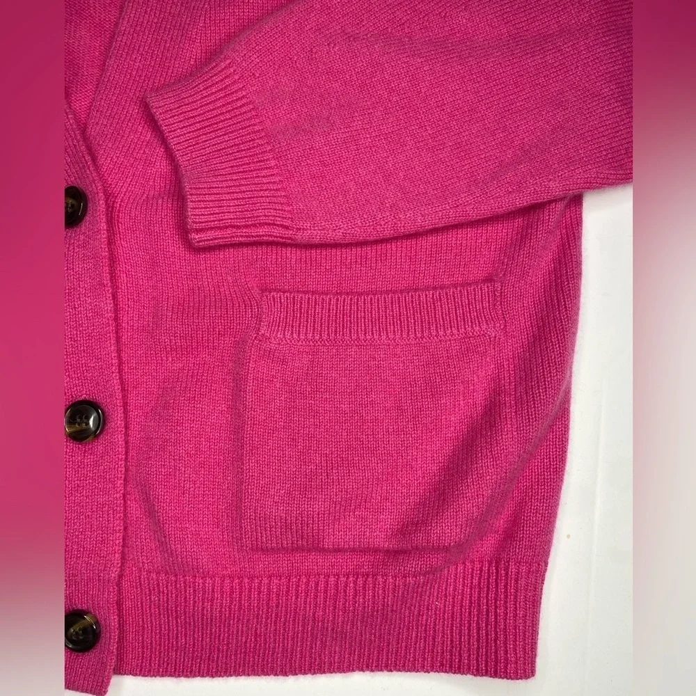 Saks Fifth Avenue Cashmere Azalea Pink Cardigan Sz XL New With Tags